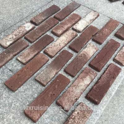 Handmade antique cultural clay brick 205x55x12mm for interior and exterior wall decoration