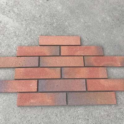 Changeable color and sandblast thin clay wall brick for exterior wall