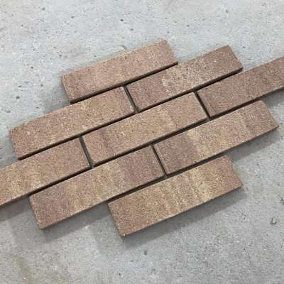 Decorative interior and exterior wall brick made of clay material