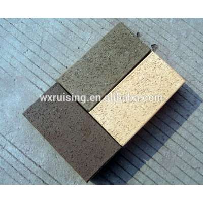 Light weight grey road clay bricks with wire cut face