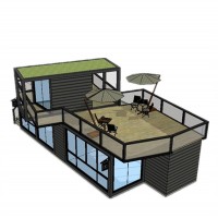 Integrated building Prefababricated House floating sandwich container house